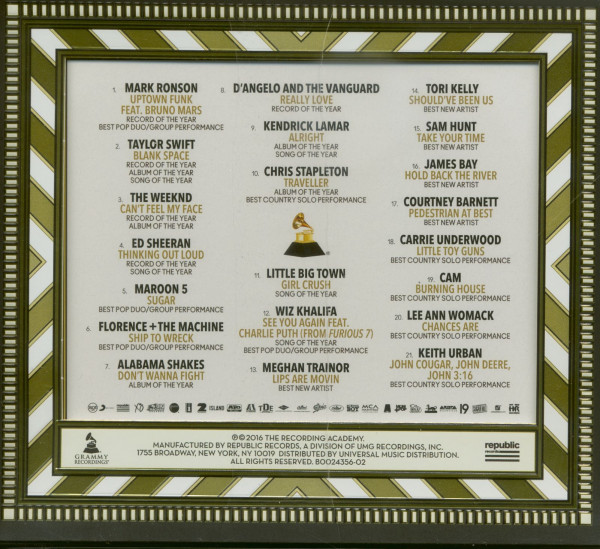2016 Grammy Nominees (CD)