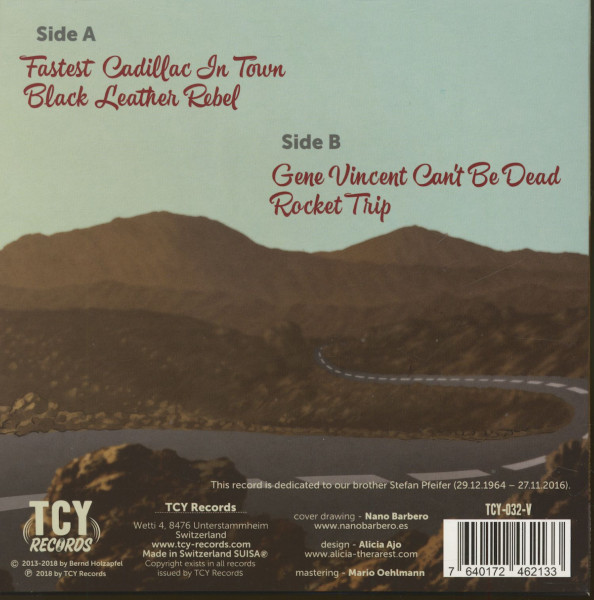 Jungle Tigers And Graham Fenton - Fastest Cadillac In Town (7inch, 45rpm, EP, PS, SC)