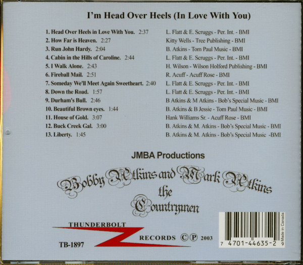 I'm Head Over Heels (In Love With You) (CD)