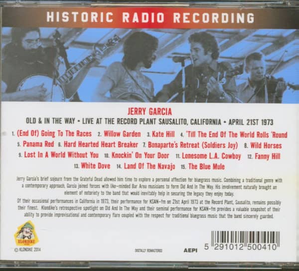 Old & In The Way - Live At The Record Plant Sausalito, California, 1973 (CD)