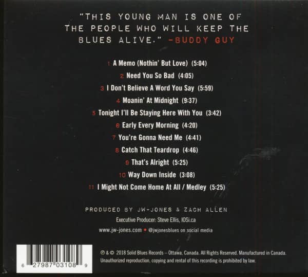 JW-Jones Live (CD)