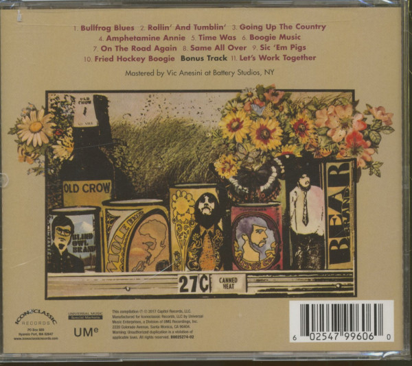 Canned Heat Cook Book - The Best Of Canned Heat (CD)