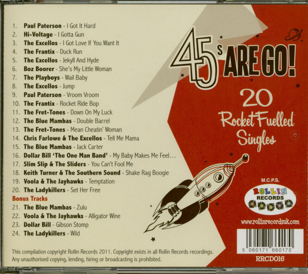 45s Are Go! - 20 Rocket Fuelled 45s (CD)