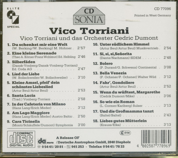 Vico Torriani (CD)
