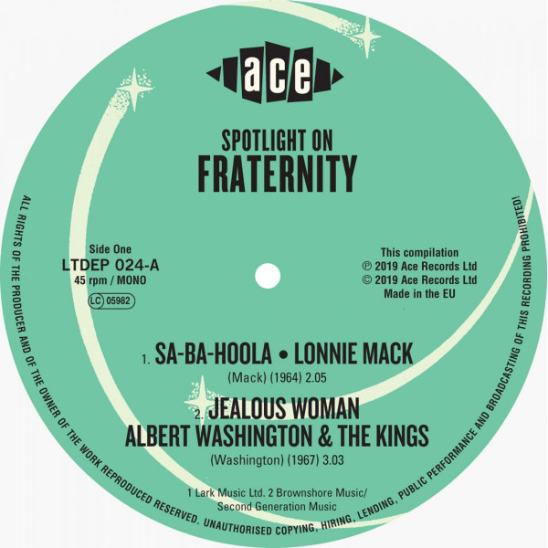 Spotlight On Fraternity (7inch, EP, 45rpm, PS, SC)