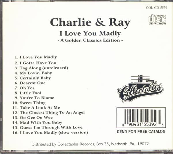 I Love You Madly (CD)