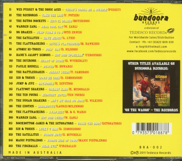 Underbilly No.1 - Australian Rockabilly Compilation (CD)
