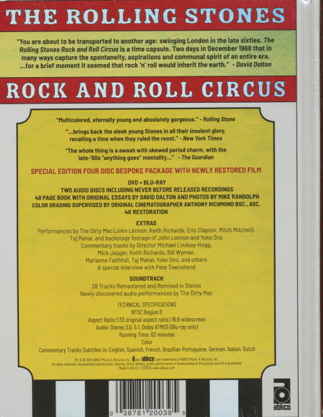 Rock And Roll Circus - Expanded Edition (2-CD, 1-DVD, 1-Blu-Ray)