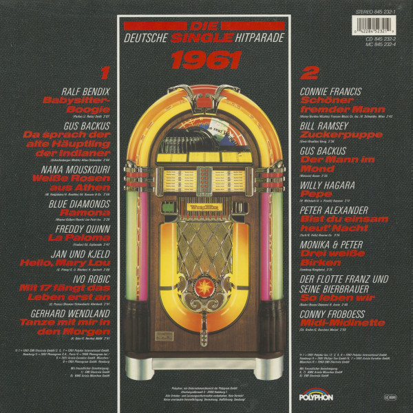 Die Deutsche Single Hitparade 1961 (LP)