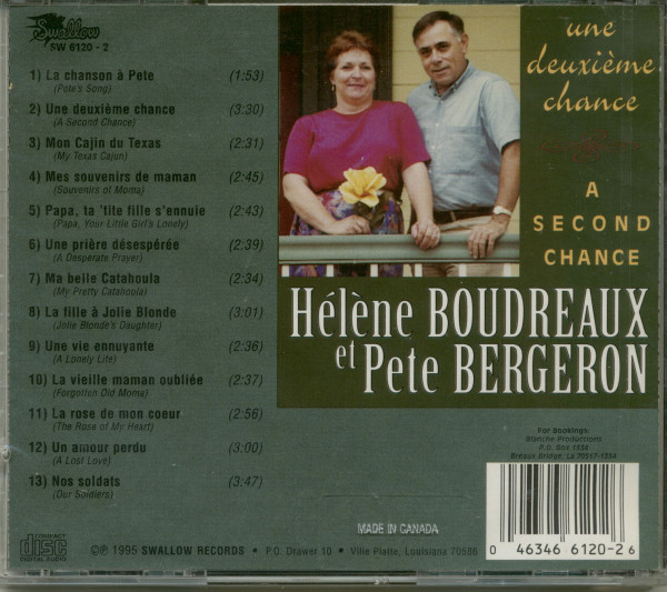 Une Deuxieme Chance - A Second Chance (CD)