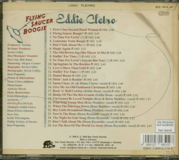 Flying Saucer Boogie (CD)