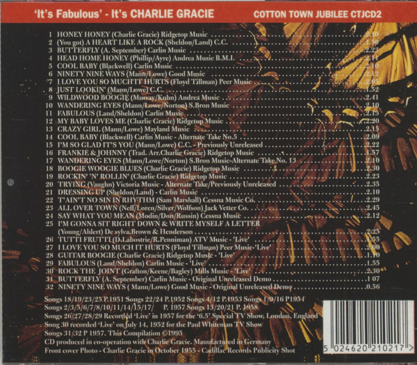 It's Charlie Gracie - It's Fabulous (CD)