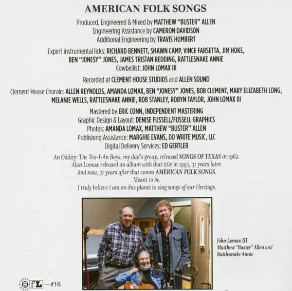American Folk Songs (CD)