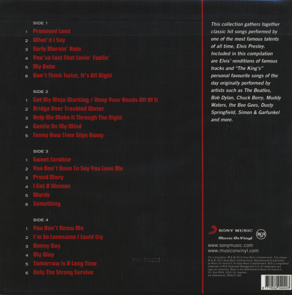 Elvis Sings...(2-LP, 180g, Colored Viny, Ltd.)