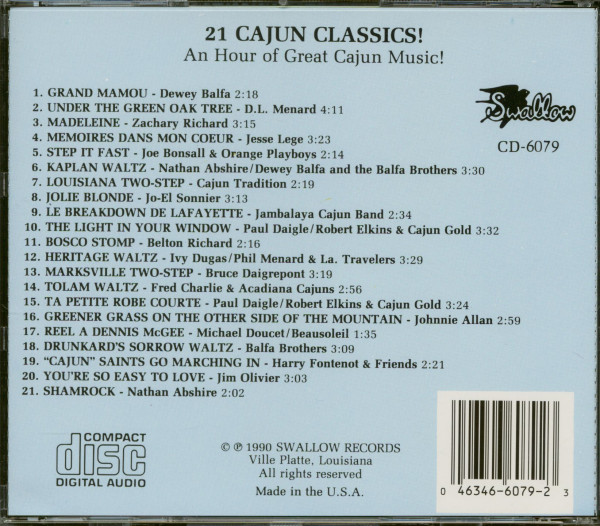 21 Cajun Classics (CD)