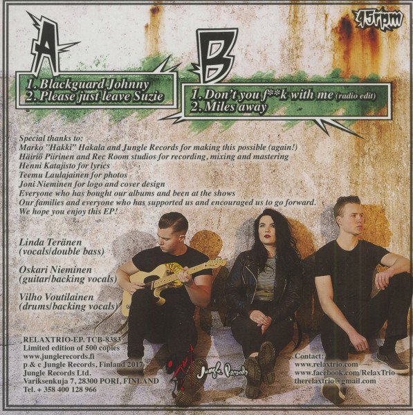 No Grudges (7inch, 45rpm, EP Ltd.)