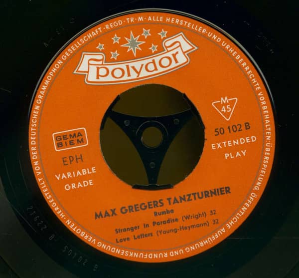 Max Gregers Tanzturnier - Rumba (7inch, 45rpm, EP, PS)