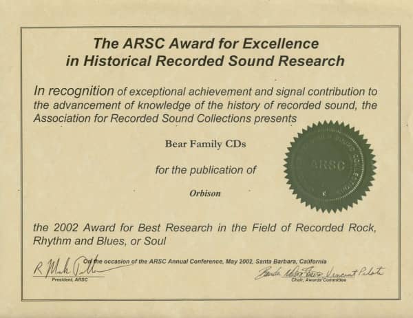 Orbison 1955-1965 (7-CD Deluxe Box Set)