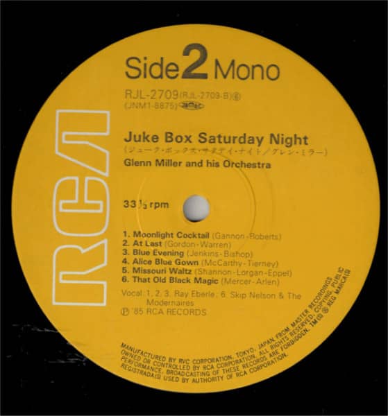 Glenn Miller And His Orchestra - Juke Box Saturday Night (LP, Japan)