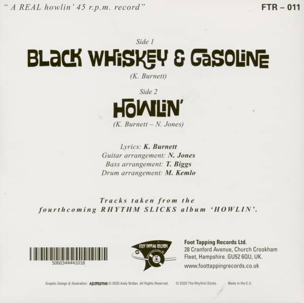 Black Whiskey & Gasoline (7inch, 45rpm, PS)