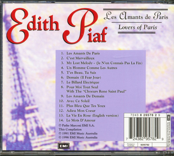 Les Amants De Paris - Lovers Of Paris (CD)