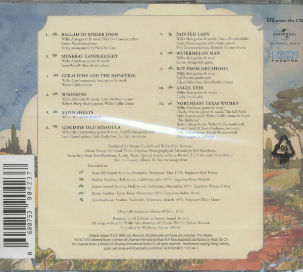Willis Alan Ramsey (CD)
