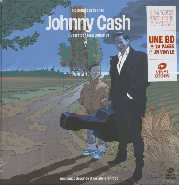 Rodolphe présente Johnny Cash - Vinyl Story (LP + Biographie + Comic Book)