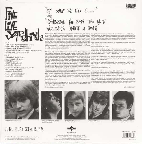 Five Live Yardbirds (LP)