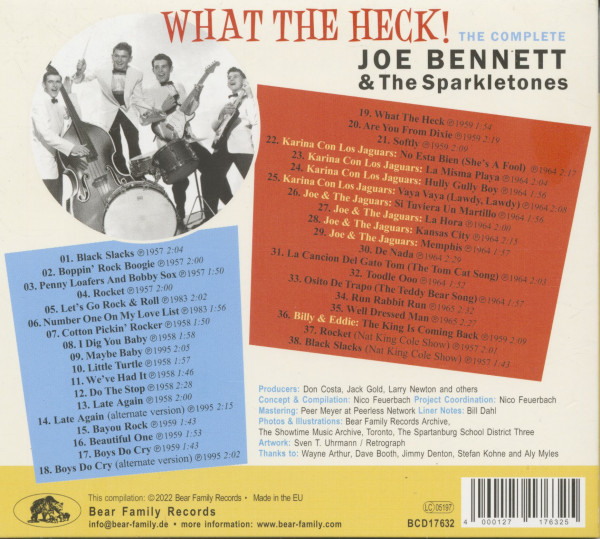 What The Heck! - The Complete Joe Bennett & The Sparkletones (CD)