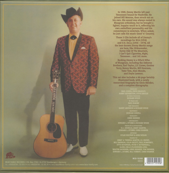 Jimmy Martin & The Sunny Mountain Boys (5-CD Deluxe Box Set)