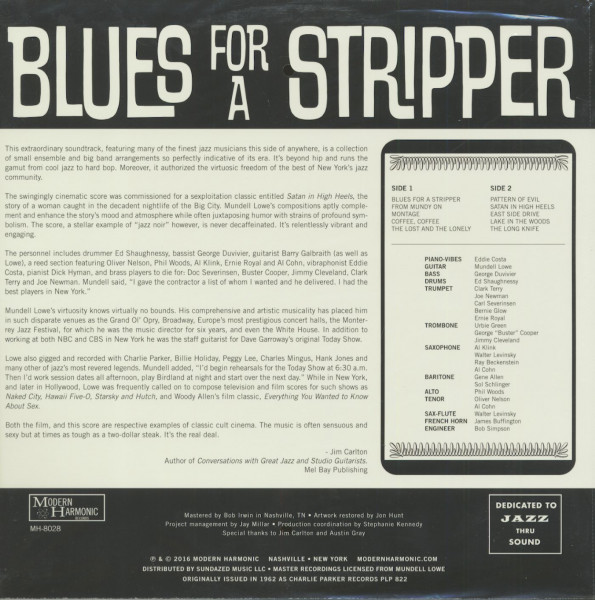 Blues For A Stripper (LP)