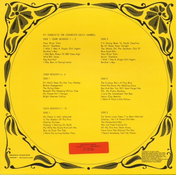 The Complete Kelly Harrell Vol.3 (LP)