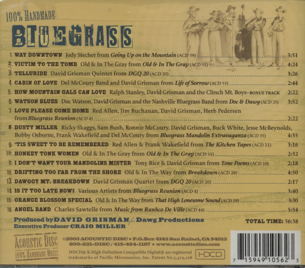 100% Handmade Bluegrass (CD)