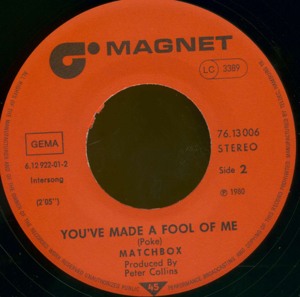 When You Ask About Love - You've Made A Fool Of Me (7inch, 45rpm, BC) When You Ask About Love - You've Made A Fool Of Me (7inch, 45rpm, BC)