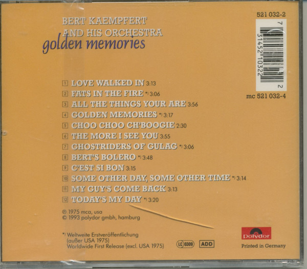 Golden Memories (CD)
