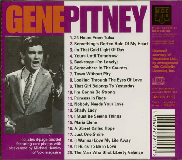 The Very Best Of Gene Pitney (CD)