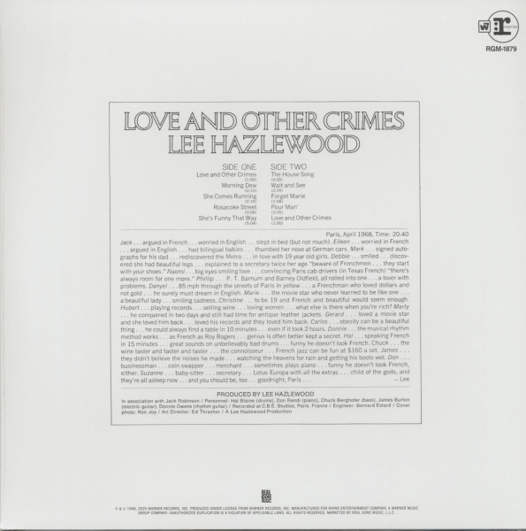Love and Other Crimes (LP, colored Vinyl, Ltd.)