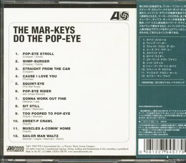 Do The Pop-Eye (CD, Japan)