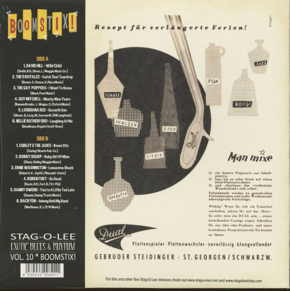 Exotic Blues & Rhythm Vol.10 - Boom Stix (LP, 10inch, Ltd.)