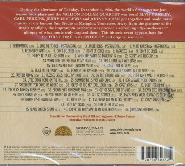 The Complete Million Dollar Quartet (CD)