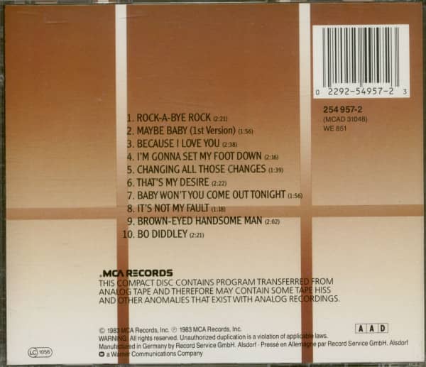 For The First Time Anywhere (CD, German Pressing)