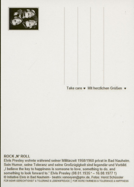 Elvis - Rock'n'Roll (Postcard - Postkarte)