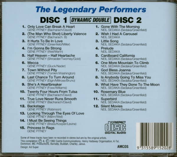 The Legendary Performers (2-CD)