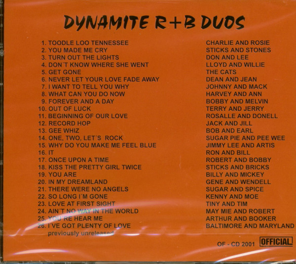 Dynamite R&B Duos Vol.1 (CD)