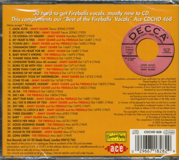 The Best Of The Rest Of The Fireballs' Vocals (CD)