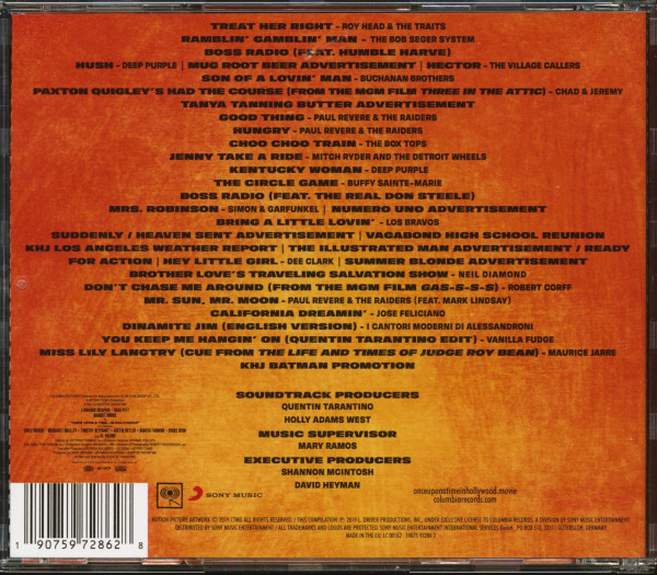 Quentin Tarantino's Once Upon A Time In Hollywood - Original Motion Picture Soundtrack (CD)