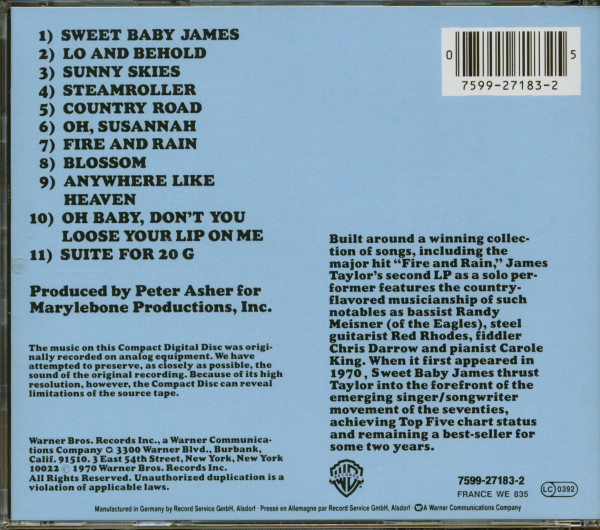 Sweet Baby James (CD)