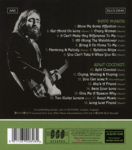 Dave Mason - Split Coconut (CD)