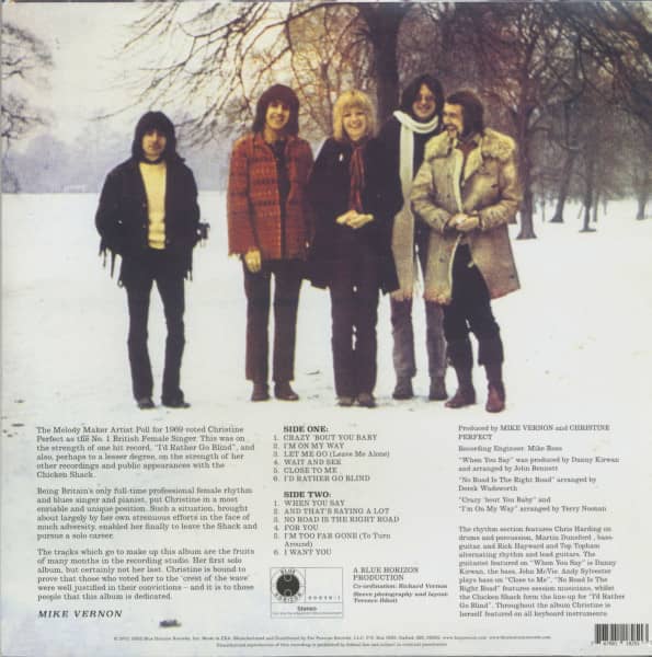 Legendary Christine Perfect Album (LP)
