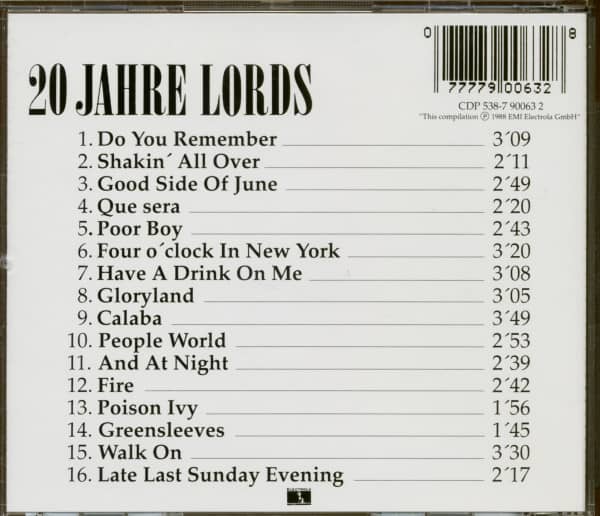 20 Jahre Lords (CD)